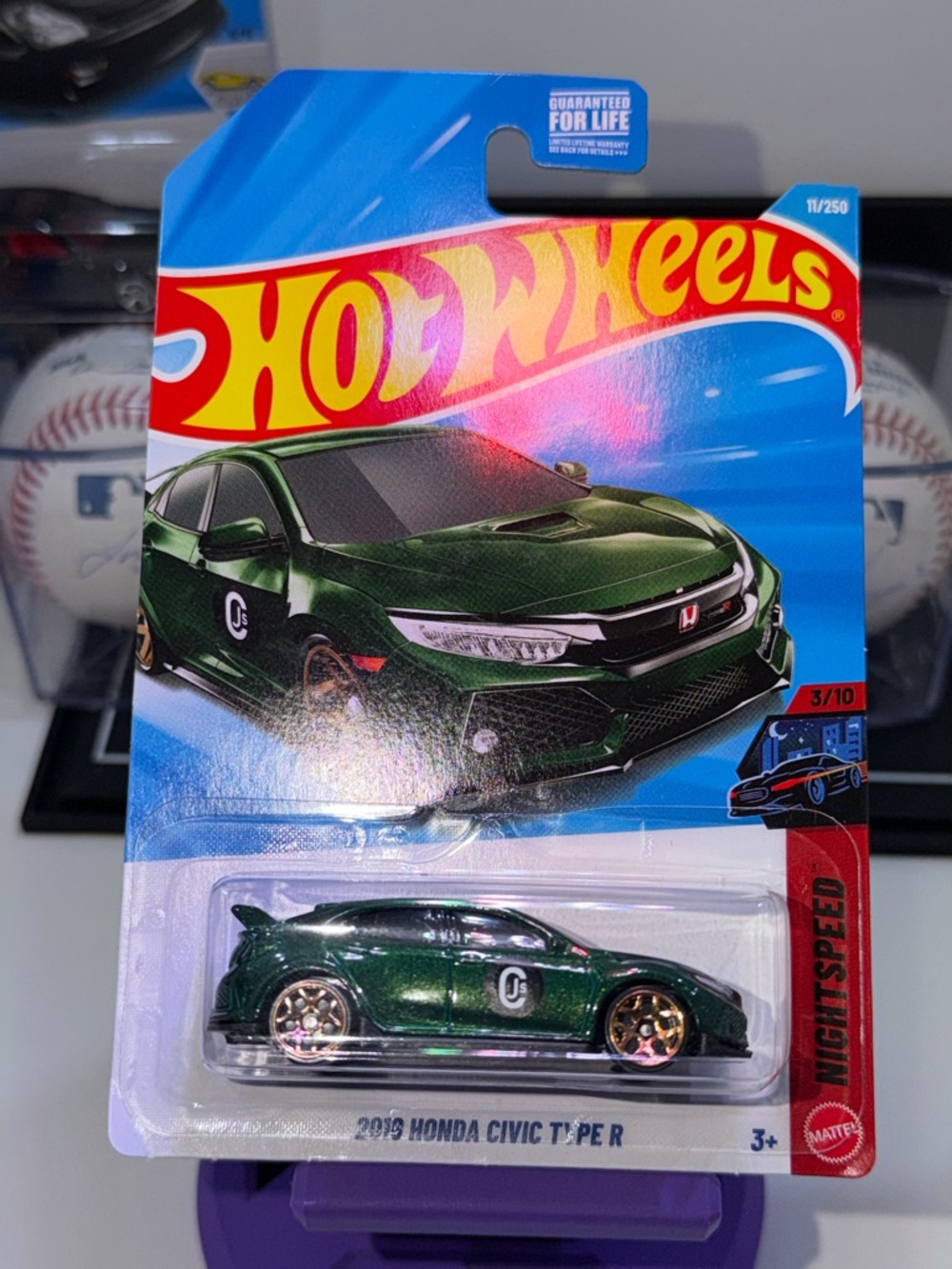 Hot Wheels 2019 Honda Civic Type R - Metallic Green